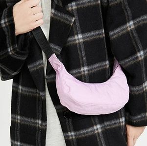 Mini Peony Crescent baggu purse in peony